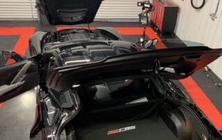 trunk detailed on black corvette by Abundance Auto Detail in Murfreesboro
