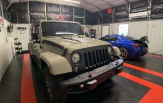 shiny jeep with paint protective film by Abundance Auto Detail in Murfreesboro