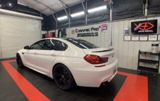 back panel of white bmw