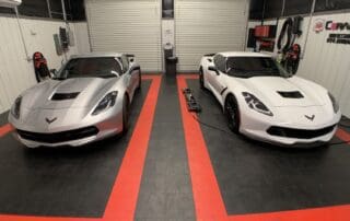 two corvettes side by side by Abundance Auto Detail in Murfreesboro