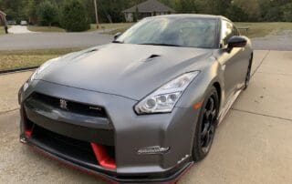 front of nissan gtr
