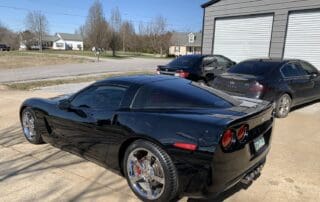 shiny black corvette by Abundance Auto Detail in Murfreesboro