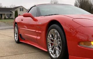 older red corvette with Paint Protection Film in Murfreesboro