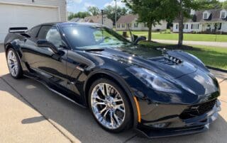 shiny black corvette by Abundance Auto Detail in Murfreesboro