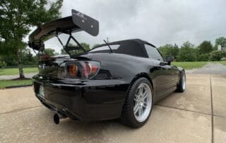 black honda s2000